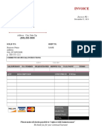 Blank Invoice