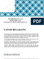 Pemberdayaan Perempuan PERMBERDAYAAN PEREMPUAN (Woment Empowerment)