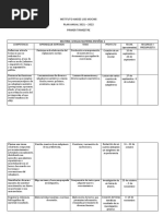 Plan Anual Primer Grado Español 2021 - 2022
