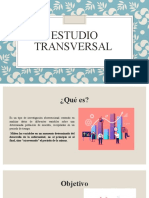Estudio transversal: objetivos, tipos y características