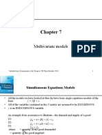 Multivariate Models: Introductory Econometrics For Finance' © Chris Brooks 2013 1