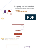 Slides Sampling and Estimation Sampling and Central Limit Theorem