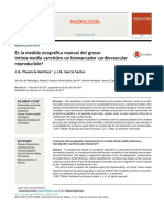 Es La Medida Ecográfica Manual Del Grosor Íntima-Media Carotídeo Un Biomarcador Cardiovascular Reproducible?