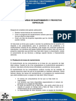 Tareas de Mantenimiento y Proyectos