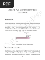 College: Multiple Pass and Cross Flow Heat Exchangers