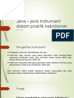 JENIS INSTRUMEN KEBIDANAN