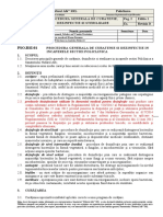 PSO.rsi-01 Procedura Generala de Curatenie Si Dezinfectie in Incaperele Sectiei Policlinica