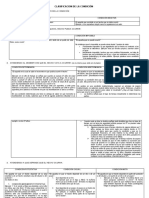 Clasificación de condiciones jurídicas en contratos