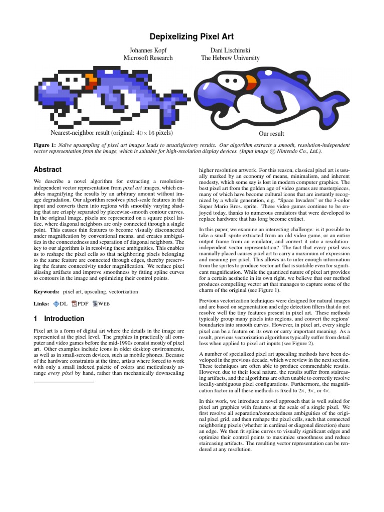 Novel Algorithm For Extracting A Resolution-Independent Vector ...