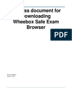 Process Document For Downloading Wheebox Safe Exam Browser