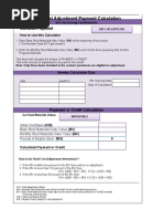 Escalation Clauses-Cost Adjustment Spreadsheets For Construction Project