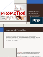 Elements of Promotion: Marketing Vive Presentation - by - Niharika Belani