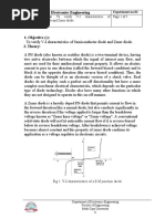 EN3ES1 Basic Electronics Engineering: Semiconductor Diode and Zener Diode Page 1 of 5