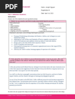 Self-Assessment Tool: Part 1: Reflection Questions