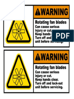 Rotating Fan Blade - Signage
