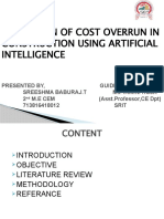 Estimation of Cost Overrun in Construction Using Artificial Intelligence