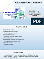 Unit 2 Project Feasibility Studies