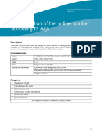 Determination of The Iodine Number According To Wijs: Description