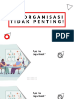 Berorganisasi Tidak Penting