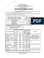 Comparative Bridge Costs Comparative Bridge Costs: JANUARY 2011