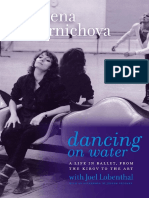 Dancing On Water A Life in Ballet, From The Kirov To The ABT by Elena Tchernichova, Joel Lobenthal, Joseph Brodsky