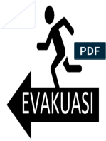 Sign jalur Evakuasi