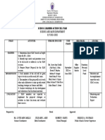 School Learning Action Cell Plan: Science and Math Department S/Y 2021-2022