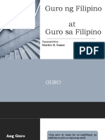Guro NG Filipino at Guro Sa Filipino