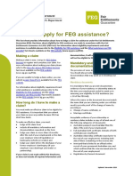 How Do I Apply For FEG Assistance?: Making A Claim Mandatory and Supporting Documentation