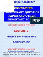 Agriculture: Preliminary Question Paper and Other Important Topics