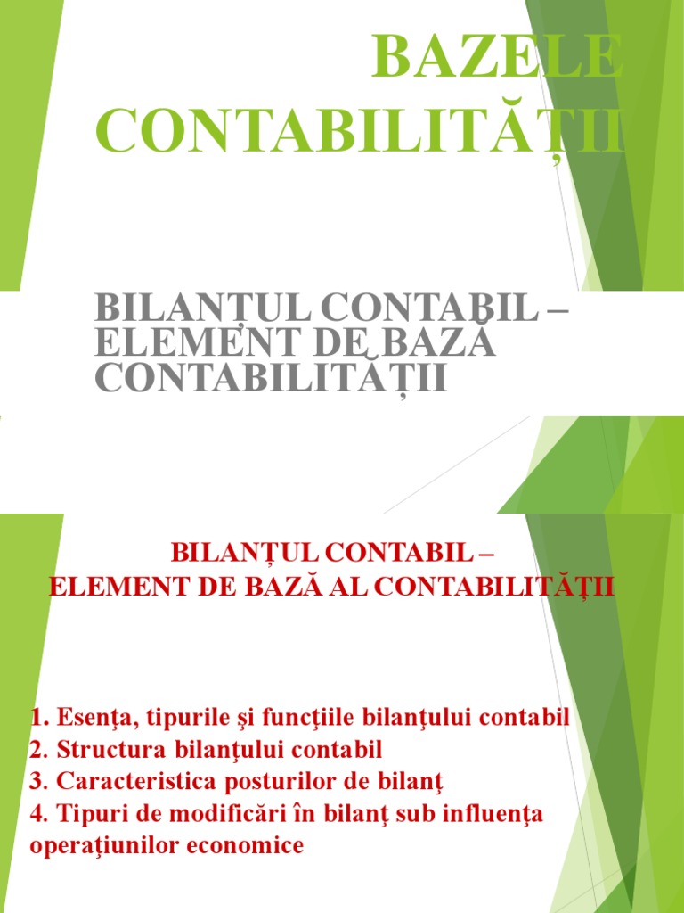 Management Financiar Farmaceutic-Bilantul - Contabil | PDF