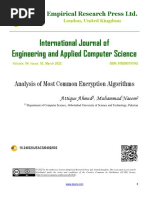 Analysis of Most Common Encryption Algorithms