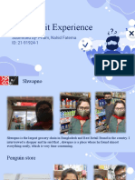 Store Visit Experience: Submitted By-Priam, Nahid Fatema ID: 21-91924-1