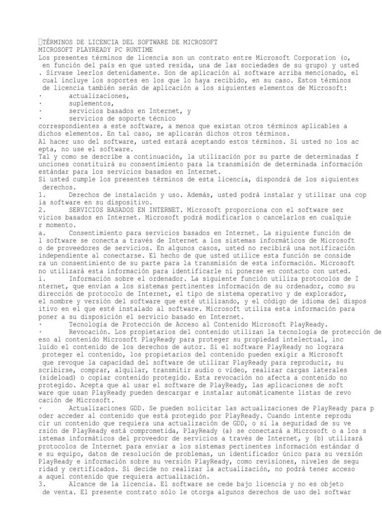 Playready Eula | PDF | Microsoft | Software