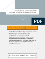 The Manager's Role in Strategic Human Resource Management - Ch2 & 3