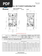 Celseon Air Cooled Condensing Unit: Model: Aja4480Ynad Bom: 2G747 - R-134A 3/4 HP