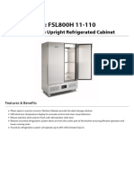 Product Code: FSL800H 11-110: Slimline 800 Litre Upright Refrigerated Cabinet