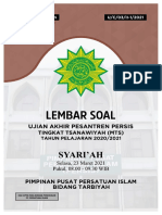 Soal Syariah MTS 2021