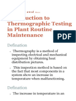 Thermographic Testing of Electrical Equipment