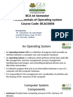 Gla University (Mathura) Bca 2nd Semester Operating System PDF