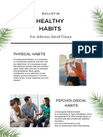 Healthy Habits: For: Jeferson David Triana