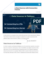 Types of Tableau Data Sources With Connection Establishment Process - DataFlair