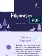 Filipinism: Philippine English