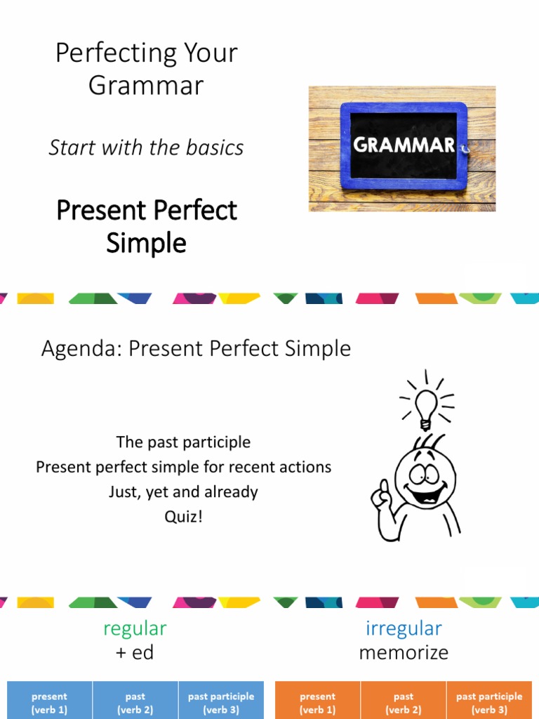 Present Perfect Simple Guide | PDF | Verb | Linguistic Morphology