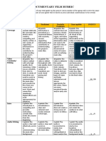 Documentary Film Rubric