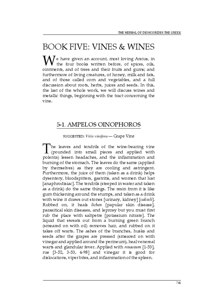 Book Five Wines Pdf Vitis Grape