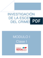 Modulo I Clase I - Investigación de La Escena Del Crimen