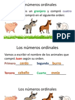 Los números ordinales