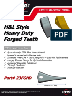 H&L Style Heavy Duty Forged Teeth: Part# 23FGHD