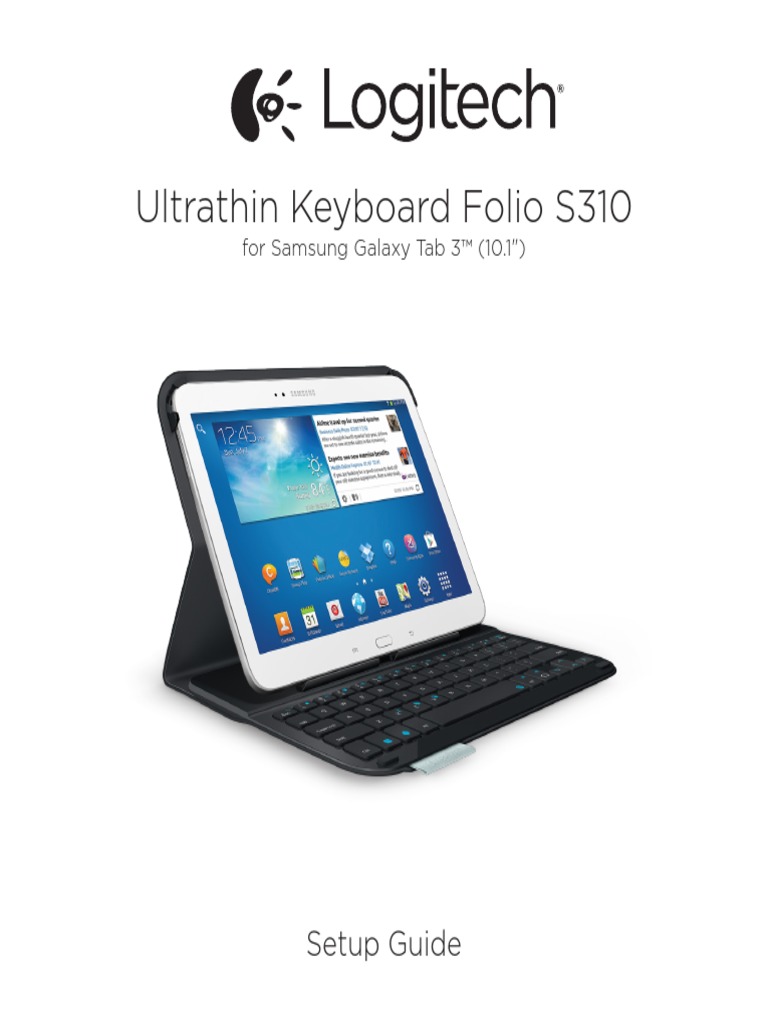 Ultrathin Keyboard Folio S310 For Samsung Galaxy Tab 3™ (10.1") PDF Computer Keyboard